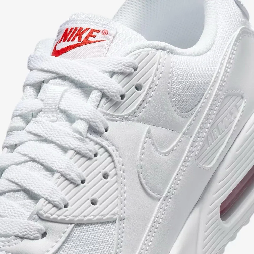 Nike Air Max 90 White Light Crimson Men’s Sz 13 DM0029-118 - Picture 7 of 13